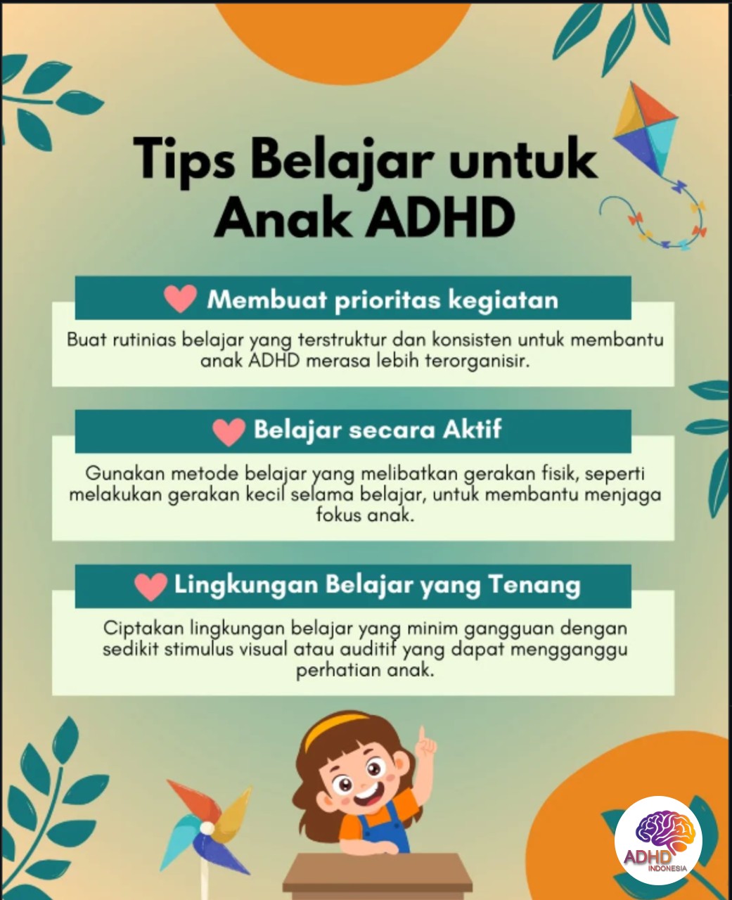 Strategi Belajar yang Cocok untuk Anak ADHD di Kabupaten Penukal Abab Lematang Ilir